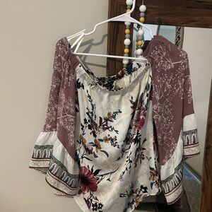 Floral Off-Shoulder Women's Top